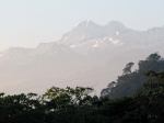 View of snowcapped mountains from the Beach at Debulla.